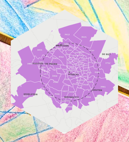 Plattegrond postcodegebied VSU4